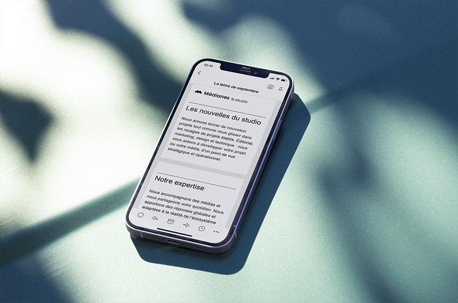 L'infolettre du studio