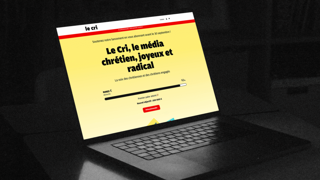 Le Cri — Campagne de financement et site web