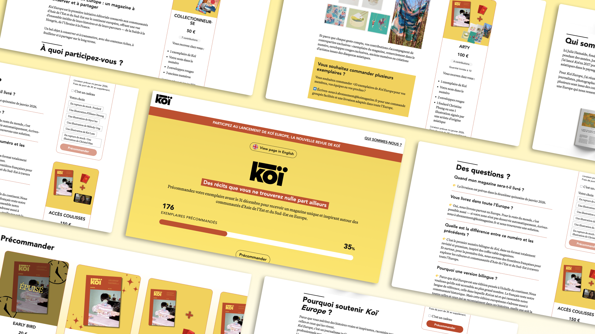 Page de campagne Koï Magazine