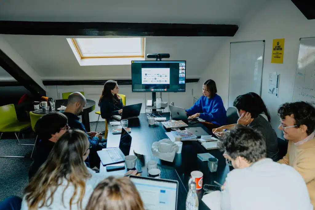 Participant·es d’une session de la formation Créer un média